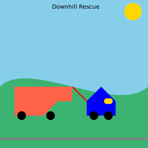 Downhill Rescue - DrawGPT