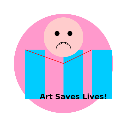 Three Men Saved by the Power of Art - DrawGPT