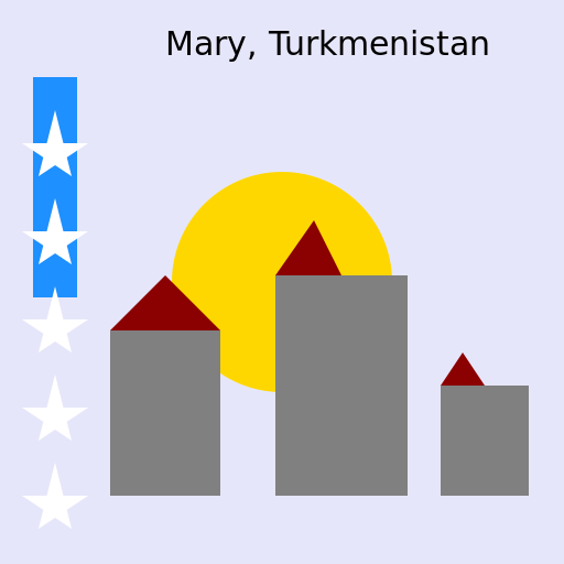 Mary, Turkmenistan - DrawGPT