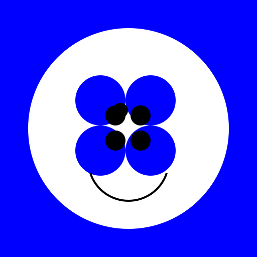 Blue Orca with Circular Patterns - DrawGPT