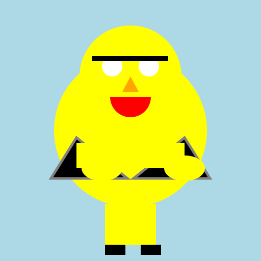 Krillin Holding Daggers - DrawGPT