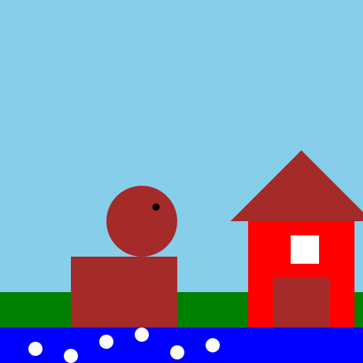 Horsey Horse House Water - DrawGPT