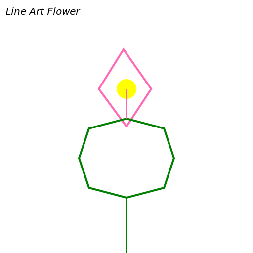 Line Art Flower - DrawGPT