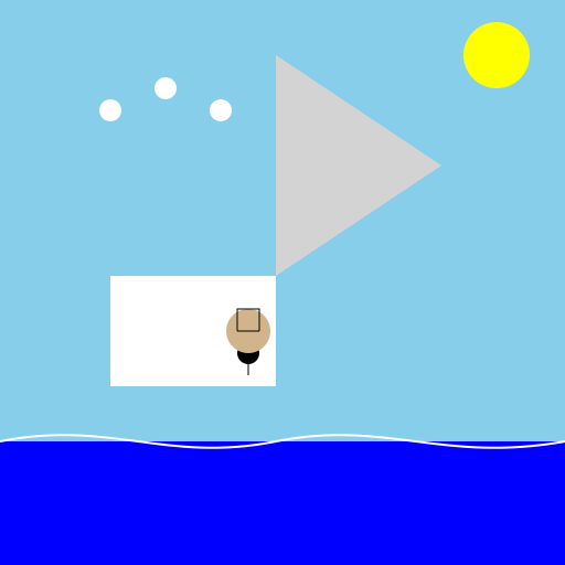 Man Sailing a Sailboat - DrawGPT