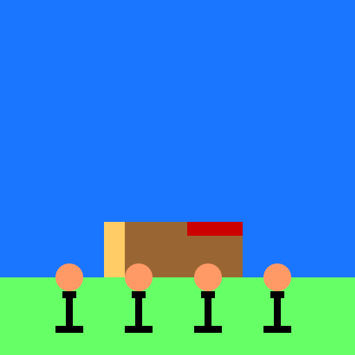 Four people playing croquet on the lawn by a cabin by a lake. - DrawGPT