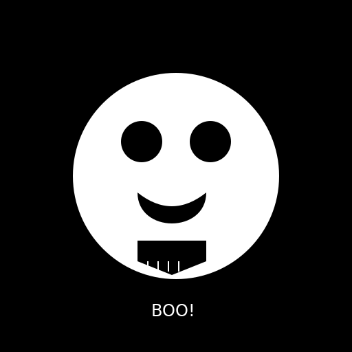 Scary Face with Jagged Teeth - DrawGPT