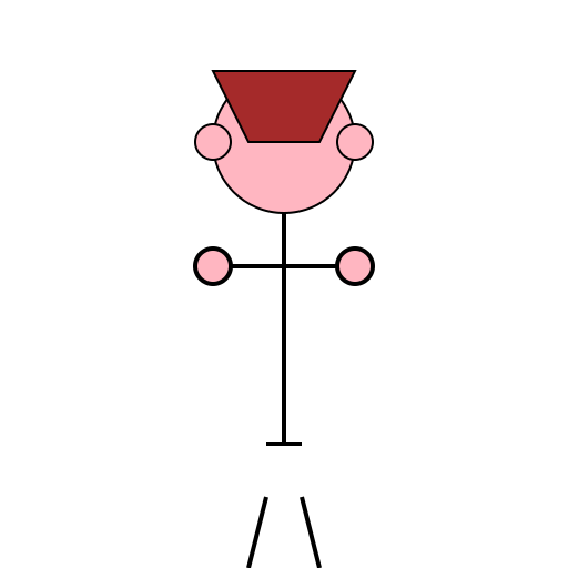Human Figure with Hands, Legs, Hair, and Ears - DrawGPT