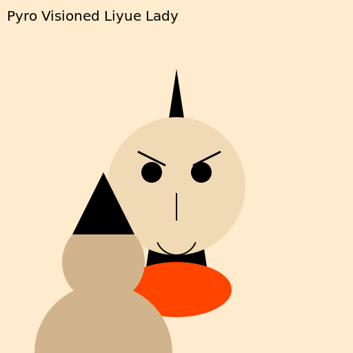 Pyro Visioned Liyue Lady - DrawGPT