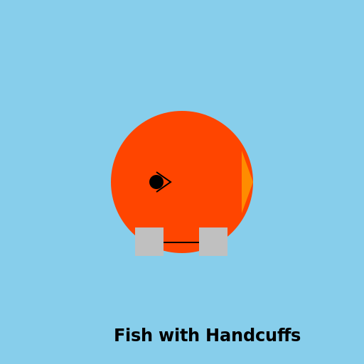 Fish with Handcuffs - DrawGPT