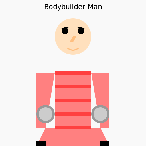 Bodybuilder Man - DrawGPT