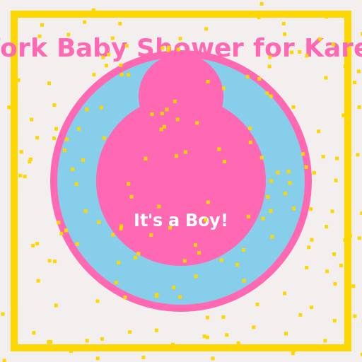 Work Baby Shower for Karen Poster - DrawGPT