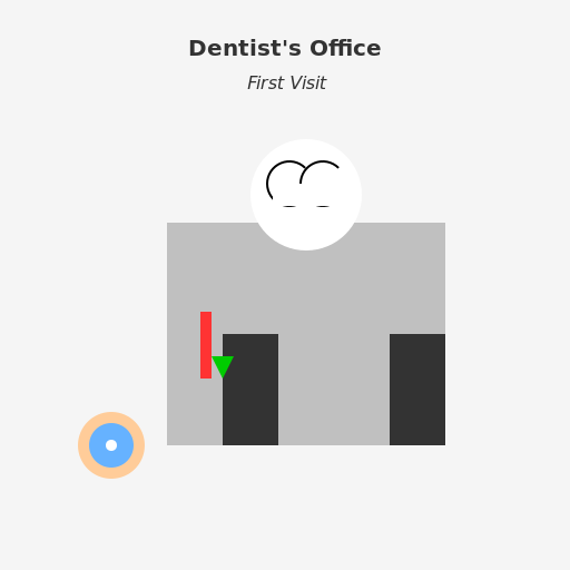 Dentist Cleaning a Tiny T-Rex Finger Puppet's Tooth - DrawGPT
