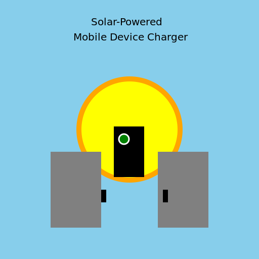 Solar-Powered Mobile Device Charger - DrawGPT