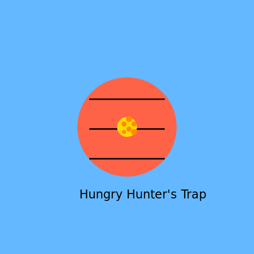 Hungry Hunter's Trap with Mesh Netting and Delicious Corn - DrawGPT