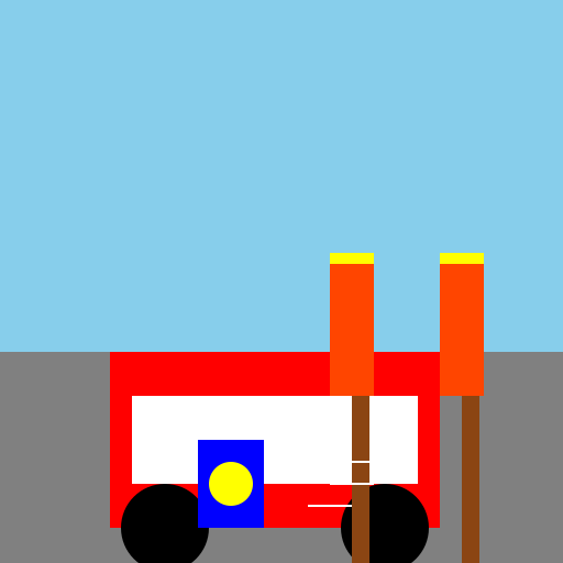 Postal Truck Knocking Down Mailbox - DrawGPT