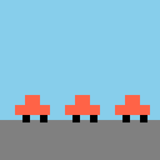 Colorful Cars - DrawGPT