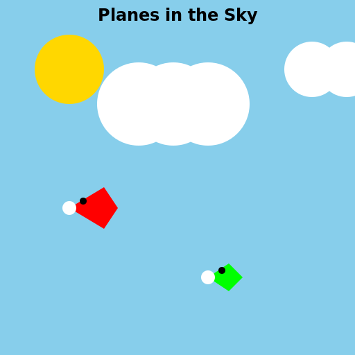 Planes in the Sky - DrawGPT
