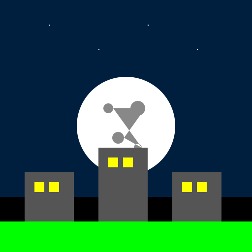 Moon in Skyline - DrawGPT