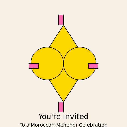 Moroccan Mehendi Invitation - DrawGPT