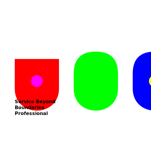 Service Beyond Boundaries Professional Logo - DrawGPT