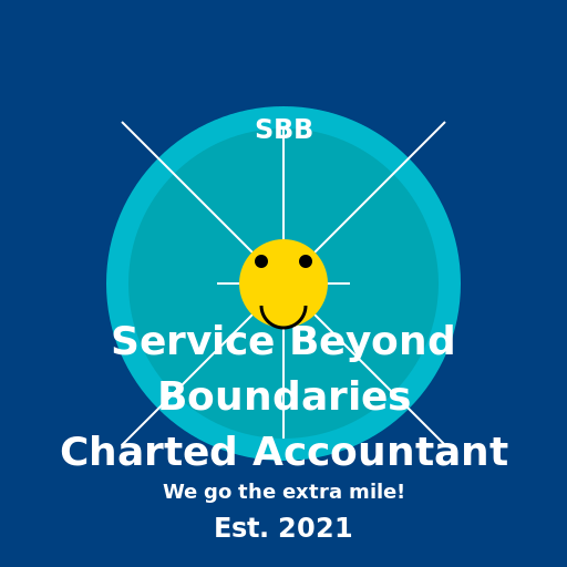 Service Beyond Boundaries Charted Accountant Logo - DrawGPT