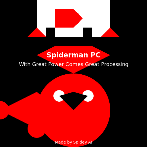 Spiderman Themed PC Build - DrawGPT