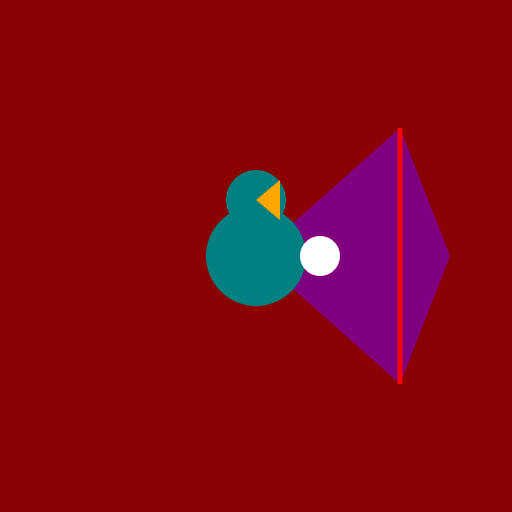 Peacock Tossing a White Bird - DrawGPT