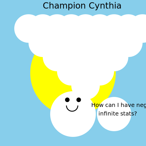 Champion Cynthia's Thoughts on Shaymin's Negative Infinite Stats - DrawGPT