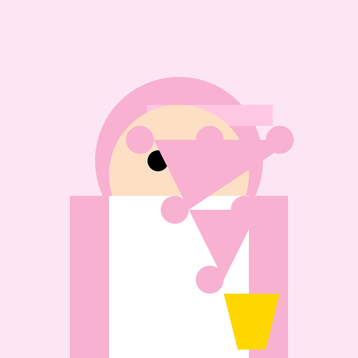 Japanese Girl Playing the Trumpet in a Cherry Blossom Wedding Dress - DrawGPT