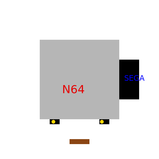 Nintendo 64 combined with SEGA Mega CD - DrawGPT