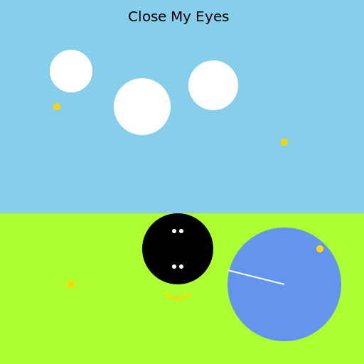 Close My Eyes - A Dreamy Canvas - DrawGPT