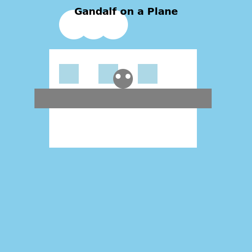 Gandalf on a plane - DrawGPT