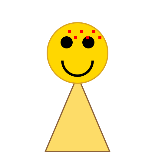 Cartoon Ice Cream Cone with a Smiley Face - DrawGPT