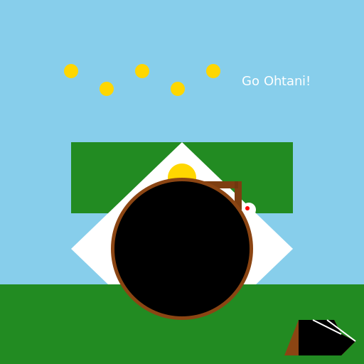 Shohei Ohtani playing baseball - DrawGPT