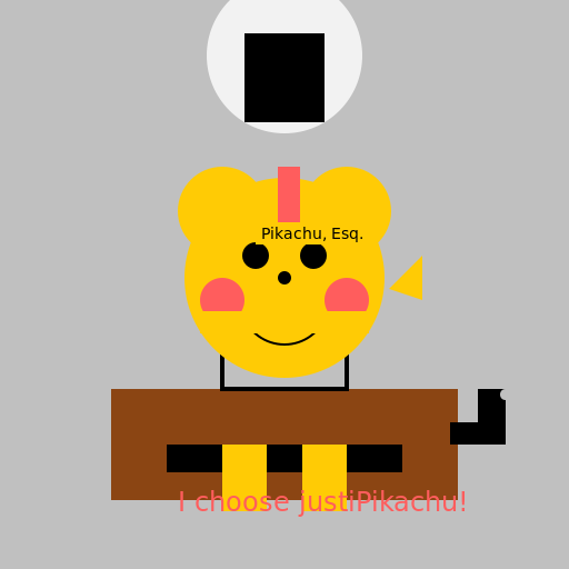 Pikachu in Court - DrawGPT