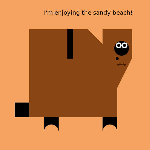 Cheval sable - DrawGPT