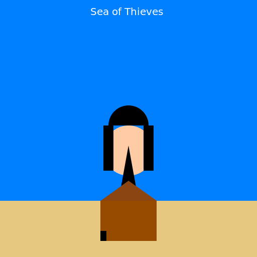 Character Holding Captain's Chest - DrawGPT