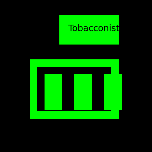 Black and Green Tobacconist Shop - DrawGPT