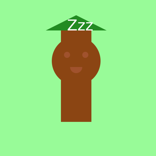 Brown Sloth Falling Asleep in a Tree - DrawGPT