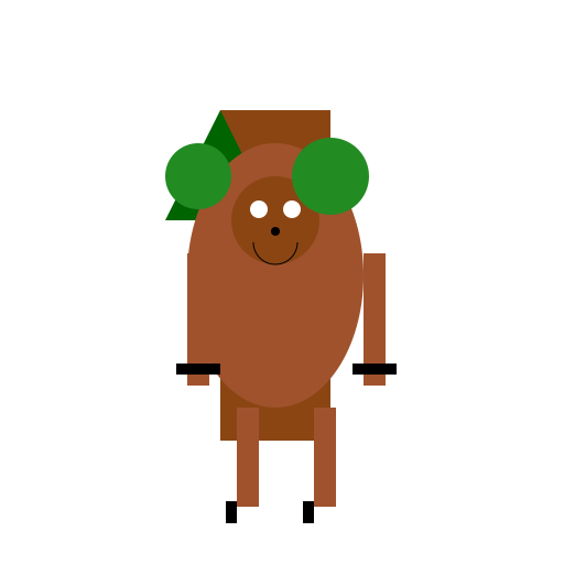 Brown Sloth in a Tree - DrawGPT