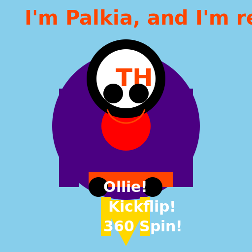 Palkia as Tony Hawk - DrawGPT