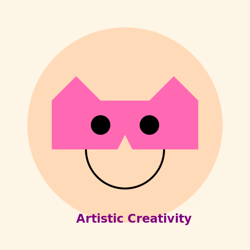 Black Girl with Puff Balls and Colorful Hair - DrawGPT