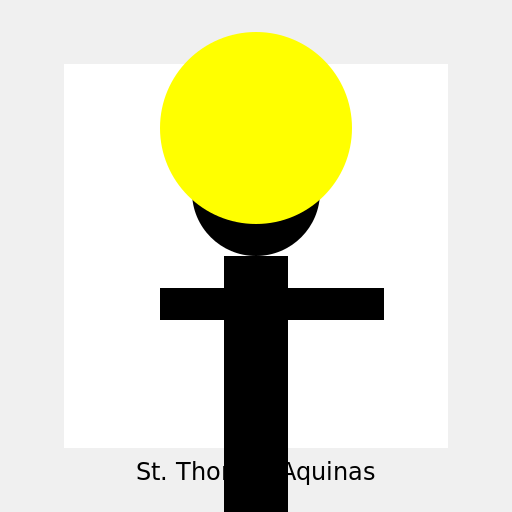St Thomas Aquinas Square Sketch - DrawGPT