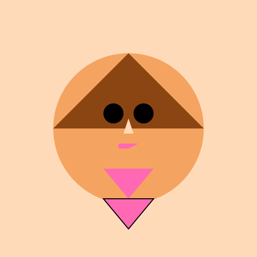 Cute Latina Girl in a Colorful Bikini - DrawGPT