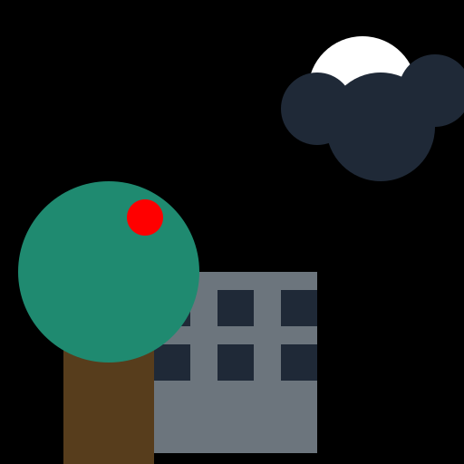 Apple in a Tree near a Haunted Castle - DrawGPT