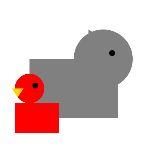Elephant on Hen - DrawGPT