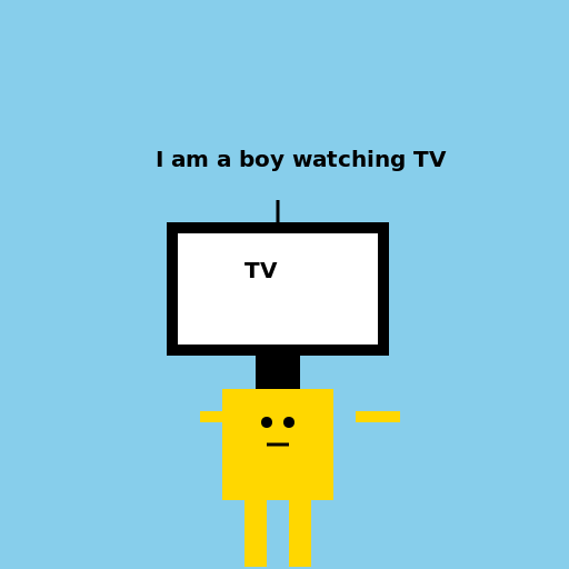 The Boy and the TV - DrawGPT