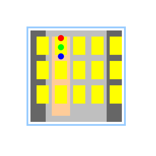 Multilevel Building Surrounded by Glass and Escalator - DrawGPT