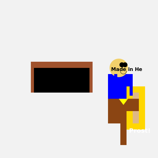 Guy on Bachelor Party Leaving Old Train in Munich Central Station - DrawGPT