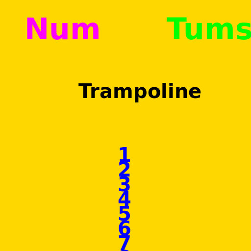 Num Tums Trampoline - DrawGPT